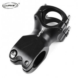 image of WAKE 31.8MM CYCLING BIKE BICYCLE MTB ALUMINUM ALLOY HIGH-STRENGTH HANDLEBAR STEM (BLACK, SIZE 31.8 X 60 MM) 31.8 x 60 mm