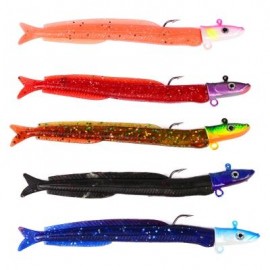 image of PROBEROS DW6060 5-PIECE SET SILICONE FISHING LURES LEAD PLATING FISH SOFT BAIT (COLORMIX) 0