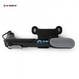 image of INBIKE 120PSI PORTABLE REINFORCED PLASTIC 309 BARREL BICYCLE MINI PUMP (BLACK)