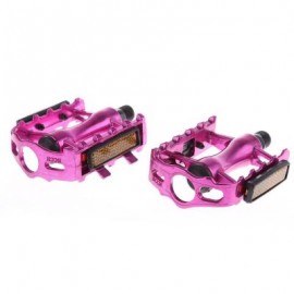 image of PAIRED ALUMINUM ALLOY FLAT BICYCLE PEDAL FOR MOUNTAIN ROAD BIKE BMX FIXED GEAR 11.00 x 8.50 x 6.00 cm