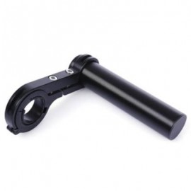 image of OUTDOOR MTB BIKE LAMP BICYCLE SPEEDOMETER FLASHLIGHT HANDLEBAR EXTENDER MOUNT HOLDER (BLACK)