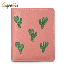 image of GUAPABIEN FOLDABLE SHORT WALLET CLUTCH GIRLS CARD HOLDER (DEEP PINK) -