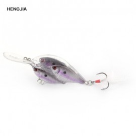 image of HENGJIA ARTIFICIAL FISHING BAIT FISH GROUP SHAPE LURE WITH FEATHER (TEA-COLORED) -