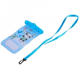 image of TOUCH SCREEN WATERPROOF PVC DIVING SWIMMING SURFING DRIFTING CELL PHONE POCKET (BLUE, VARIOUS DESIGNS) Happy Panda