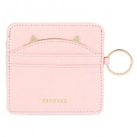 image of GUAPABIEN CUTE EAR PATTERN DECORATION MINI MULTIFUNCTIONAL MULTICARD BIT WRIST WALLET FOR WOMEN (PINK) -