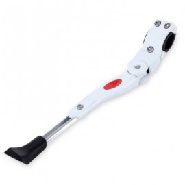 image of ALUMINUM ADJUSTABLE BIKE SIDE STICK STAND FOR ROAD MOUNTAIN BICYCLE (WHITE)