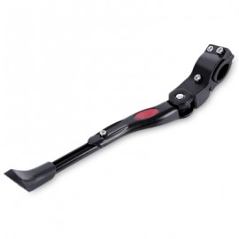 image of ALUMINUM ADJUSTABLE BIKE SIDE STICK STAND FOR ROAD MOUNTAIN BICYCLE (BLACK)