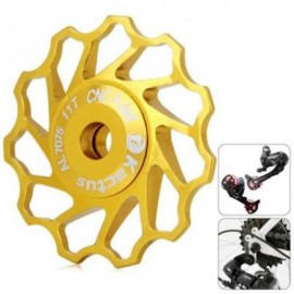 image of KACTUS GUIDE ROLLER WHEEL REAR DERAILLEUR PULLEY FOR SHIMANO SRAM / 7 / 8 / 9 / 10 SPEED (GOLDEN)
