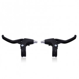 image of PAIRED OUTDOOR BICYCLE CYCLING MOUNTAIN BIKE ALUMINUM ALLOY LIGHTWEIGHT BRAKE LEVER HANDLE (BLACK)