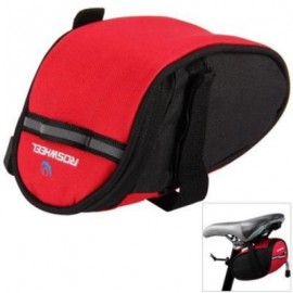 image of ROSWHEEL 13567 BIKE BICYCLE CYCLING SADDLE BAG REAR TAIL BACK SEAT FASHION POUCH BAG FOR MOUNTAIN BIKE OUTDOOR (RED)
