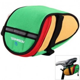 image of ROSWHEEL 13567 BIKE BICYCLE CYCLING SADDLE BAG REAR TAIL BACK SEAT FASHION POUCH BAG FOR MOUNTAIN BIKE OUTDOOR (GREEN)