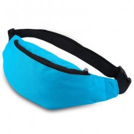 image of WATER RESISTANT FAKE SYNTHETIC RUBBER SHOULDER MESSENGER CHEST WAIST BAG FOR UNISEX (LIGHT BLUE) HORIZONTAL