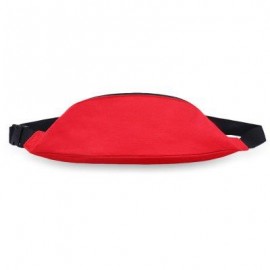 image of WATER RESISTANT FAKE SYNTHETIC RUBBER SHOULDER MESSENGER CHEST WAIST BAG FOR UNISEX (RED) HORIZONTAL