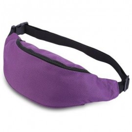 image of WATER RESISTANT FAKE SYNTHETIC RUBBER SHOULDER MESSENGER CHEST WAIST BAG FOR UNISEX (DEEP PURPLE) HORIZONTAL