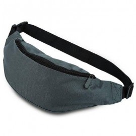 image of WATER RESISTANT FAKE SYNTHETIC RUBBER SHOULDER MESSENGER CHEST WAIST BAG FOR UNISEX (GRAY) HORIZONTAL