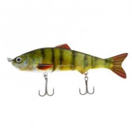 image of HS007 MINNOW FOUR SECTIONS ARTIFICIAL FISHING BAIT BIONIC LURE WITH HOOK (COLORMIX) COLOR D
