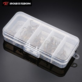 image of PROBEROS 50PCS NUMBER 2 / 4 / 6 / 8 / 10 FISHING TREBLE HOOK WITH BOX (DEEP YELLOW) -