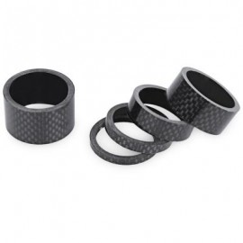 image of 5PCS HEADSET CARBON FIBER STEM SPACER FOR MOUNTAIN BIKE 5.50 x 3.50 x 3.50 cm