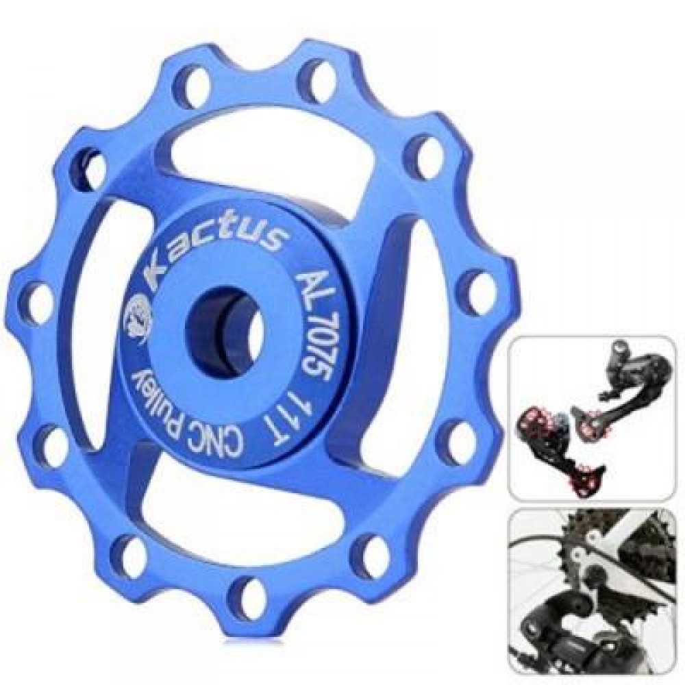 KACTUS A04 JOCKEY WHEEL REAR DERAILLEUR PULLEY FOR SHIMANO SRAM / 7 / 8 / 9 / 10 SPEED (BLUE)