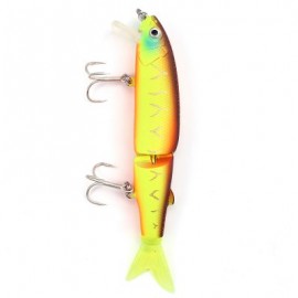 image of DW42 113MM TRULINOYA HARD FISHING LURE ARTIFICIAL BAITS WITH HOOK FISHING GEAR (FLUORESCENT YELLOW) DW42-E