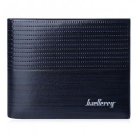 image of STRIPE PATTERN LETTER EMBELLISHMENT OPEN HORIZONTAL WALLET FOR MEN (BLUE) HORIZONTAL