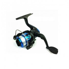 image of OUTDOORS SPINNING WHEEL TYPE FISHING REEL PLATING HAIRTAIL LINE 80 METERS (BLUE) 1PC