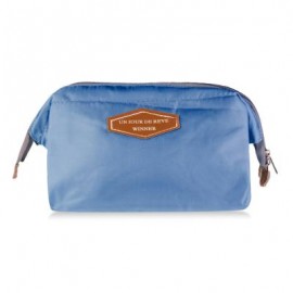 image of EXCLUSIVE PORTABLE MULTIFUCTIONAL STEEL FRAME TRAVEL COSMETIC BAG (AZURE) Standard