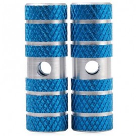image of 2PCS AXLE FOOT PEGS STUNT PEDAL FOR BMX MOUNTAIN BIKE BICYCLE CYCLING (BLUE) 7.00 x 2.30 x 2.30 cm