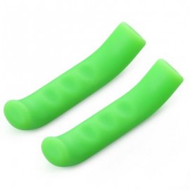 image of PAIRED MOUNTAIN ROAD BIKE BRAKE HANDLE SILICONE PROTECTIVE SLEEVE (GREEN) 8.00 x 1.70 x 1.00 cm