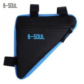 image of B - SOUL BICYCLE FRONT TUBE TRIANGLE BAG OUTDOOR CYCLING ACCESSORIES (BLUE)