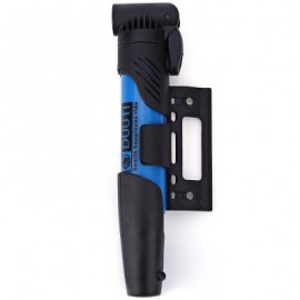 image of DUUTI PORTABLE MINI CYCLING MOUNTAIN BIKE PUMP DOUBLE STROKE GAS MOUTH BICYCLE PUMP (BLUE)