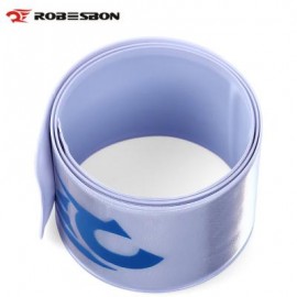image of ROBESBON BICYCLE REFLECTIVE TAPE BIND PANT LEG BAND NIGHT WARNING STRAP (SILVER) 40.00 x 3.00 x 0.20 cm