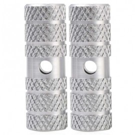 image of 2PCS AXLE FOOT PEGS STUNT PEDAL FOR BMX MOUNTAIN BIKE BICYCLE CYCLING (SILVER)