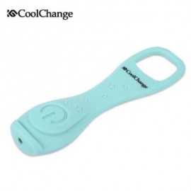 image of COOLCHANGE SILICONE NIGHT CYCLING FRONT GEAR WARNING LED LIGHT FOR MOUNTAIN ROAD BIKE (GREEN) RED LIGHT