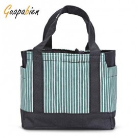 image of GUAPABIEN WATERPROOF FOOD PICNIC LUNCH BOX TOTE CARRY BAG (GREEN) -