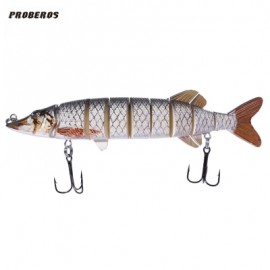 image of PROBEROS OUTDOOR ARTIFICIAL 9 SECTIONS BIG PIKE FISHING LURE (COLORMIX) COLOR F