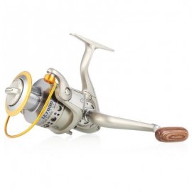 image of YUMOSHI 12BB 5.5:1 PORTABLE METAL FISHING SPINNING REEL (CHAMPAGNE) LC2000