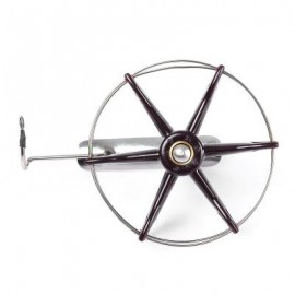 image of STAINLESS STEEL WIRE CAGE HAND GEAR EIGHT TRIGRAM FISHING REEL WHEEL FISH ANCHOR ACCESSORY (COLORMIX, DIAMETER 80MM/100MM/120MM/150MM/200MM) Diameter 80MM
