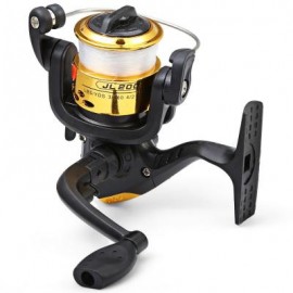 image of JL200 ELECTROPLATING FISHING SPINNING REEL (YELLOW) 10.00 x 10.00 x 6.00 cm
