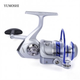 image of YUMOSHI 12BB HALF METAL SPINNING REEL FISHING TACKLE WITH FOLDABLE HANDLE (COLORMIX) AL1000