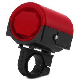 image of ULTRA-LOUD MTB ROAD BICYCLE BIKE ELECTRONIC BELL HORN 360 DEGREE ROTATION CYCLING HOOTER SIREN (RED)