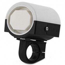 image of ULTRA-LOUD MTB ROAD BICYCLE BIKE ELECTRONIC BELL HORN 360 DEGREE ROTATION CYCLING HOOTER SIREN (WHITE)