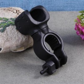 image of HOT 360 DEGREE SWIVEL UNIVERSAL BICYCLE HEADLIGHT FLASHLIGHT RACK ROAD BIKE HEADLIGHT BRACKET CLIP (BLACK)