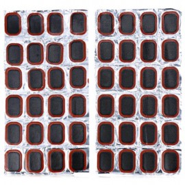 image of 48PCS 25MM RUBBER REPAIR TIRE PIECE SUIT FOR BICYCLE MTB MOTORCYCLE INNER TUBE (BLACK)