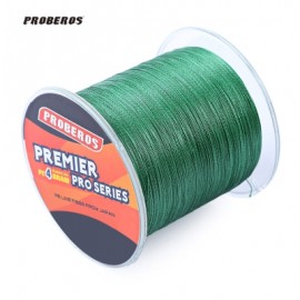 image of PROBEROS 500M DURABLE COLORFUL PE 4 STRANDS MONOFILAMENT BRAIDED FISHING LINE ANGLING ACCESSORY (GREEN) 60LBS