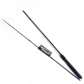 image of YIYA H52 SPINNING FISHING ROD PLUGABLE 1.8M 2 SECTIONS H SUPERHARD (BLACK) 1.8M