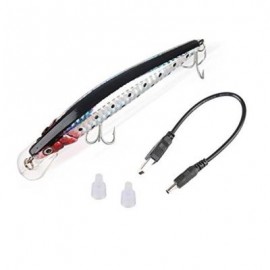 image of FISHING BAIT RECHARGEABLE TWITCHING LURES WITH USB RECHARGING CORDS (COLORMIX) 0