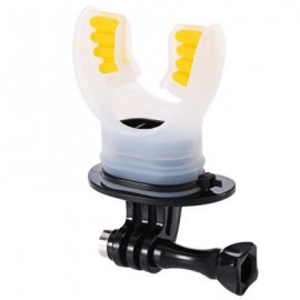 image of MOUTH TEETH MOUTHPIECE STYLE SURFING SHOOTING BRACKET FOR ACTION CAMERA (COLORMIX)