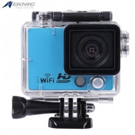 image of EKNIC A3 FULL HD WIFI 1080P WATERPROOF REMOTE SPORT ACTION CAMERA WITH STORAGE BOX (BLUE)