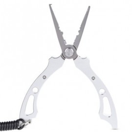 image of FG - 1019 LIGHT LURE PLIER GRIP PINCER NIPPER WIRE CUTTER SCISSOR FISHING KIT (SILVER) -